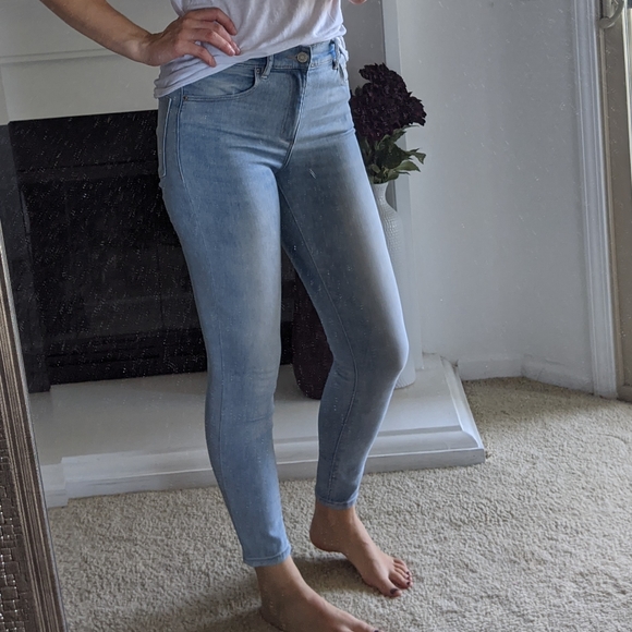 high waisted jeans garage